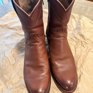 Men's Brown Leather tecovas the Dean  boots in 10D